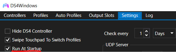DS4Windows main window