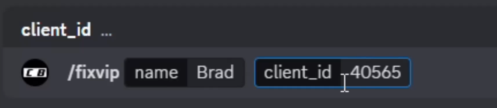 /fixvip command example