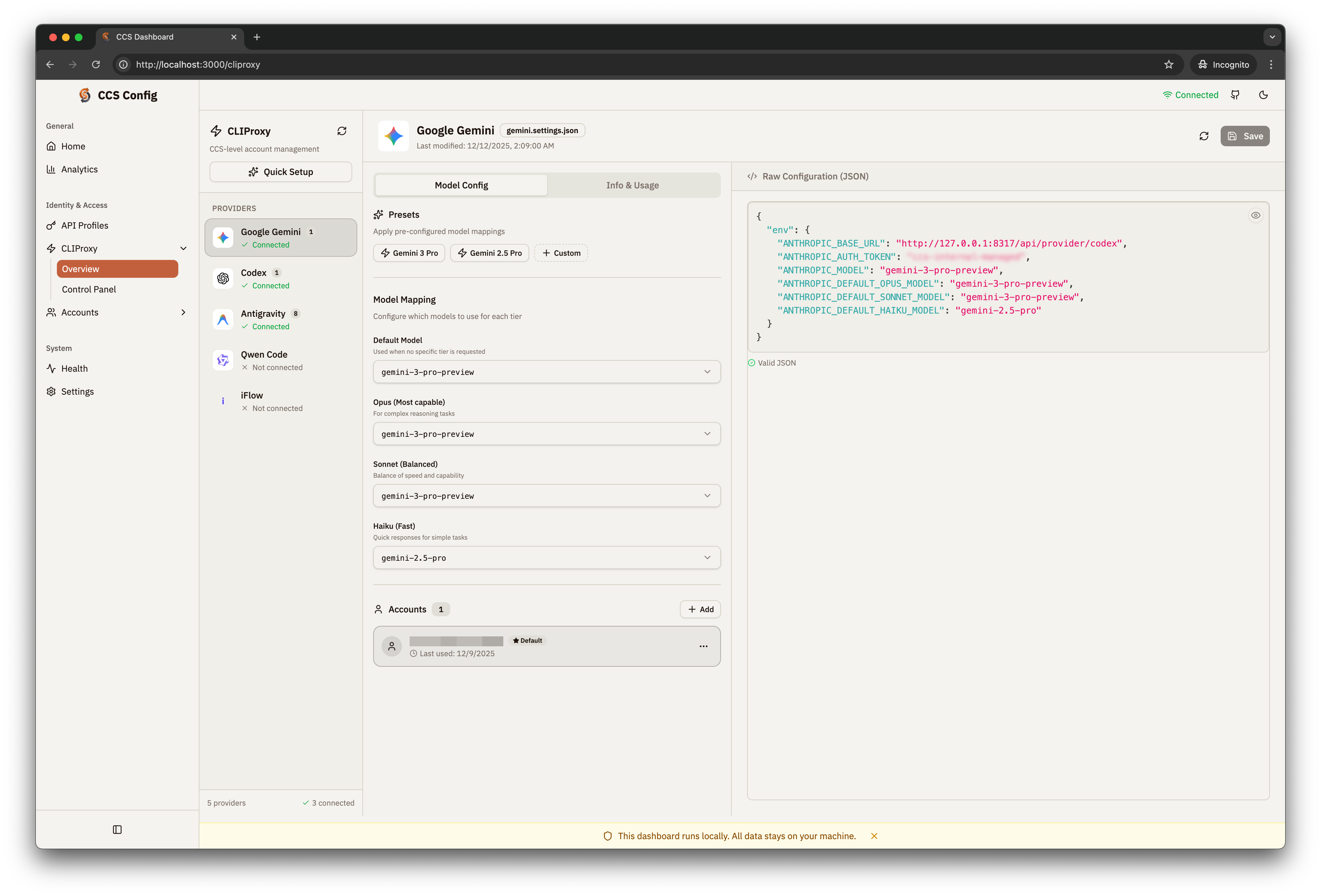 OAuth Providers Configuration