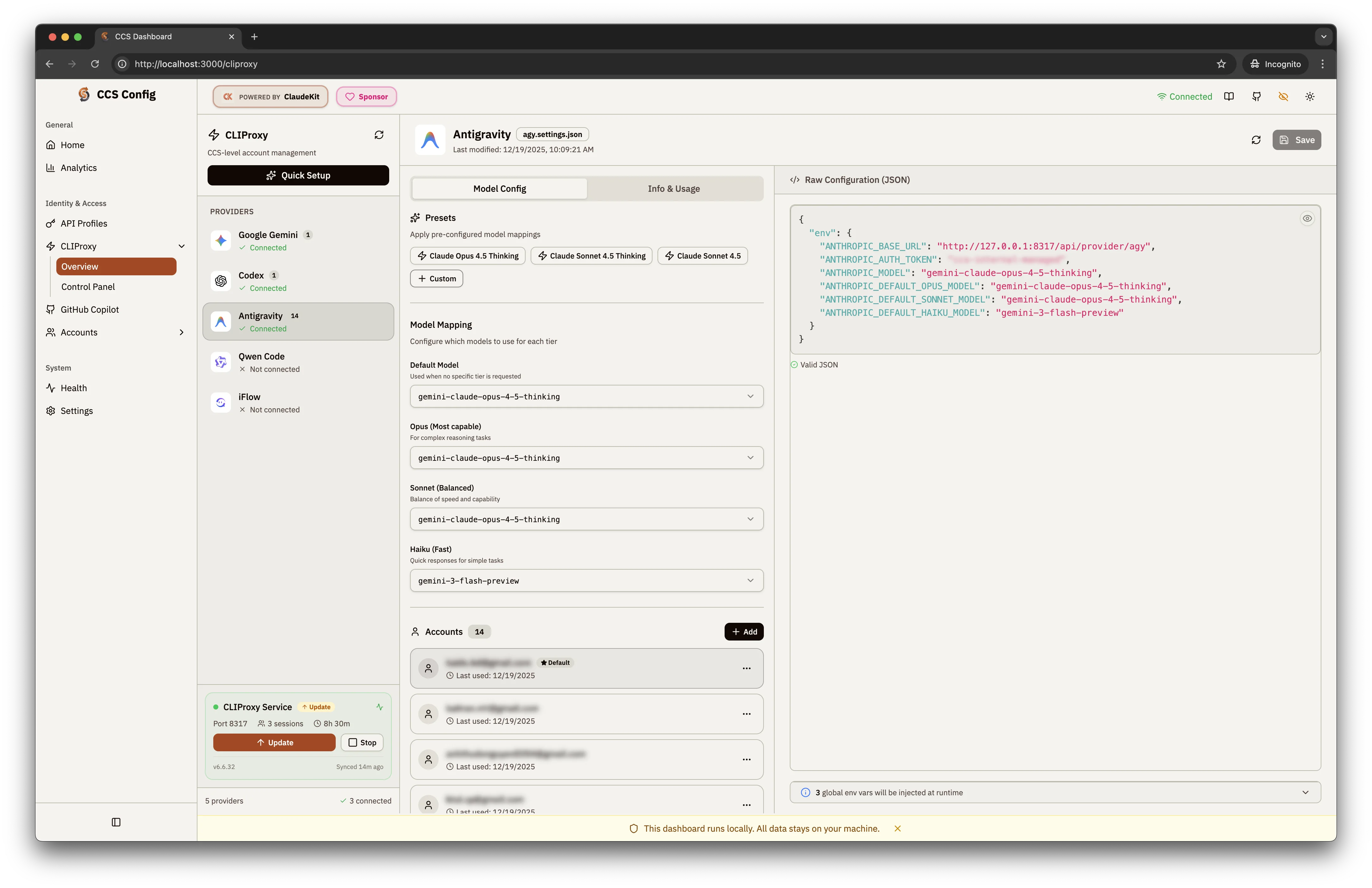 CLIProxy API - Light