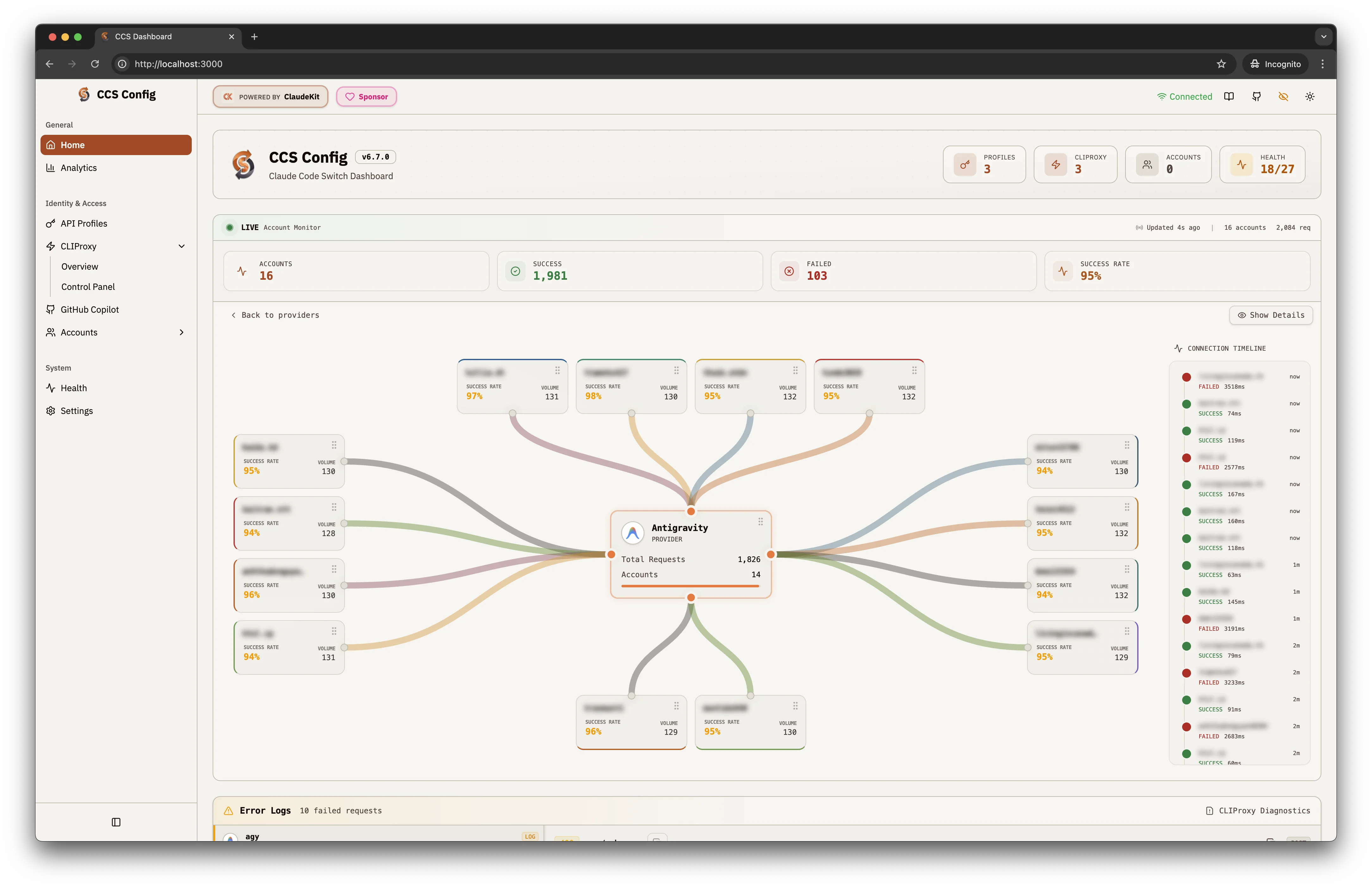 Live Auth Monitor - Light