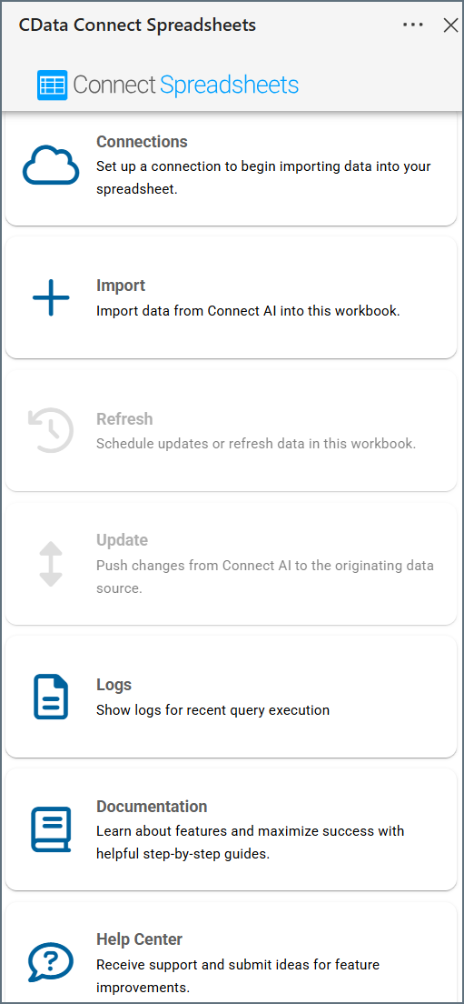 Connect Spreadsheets Full