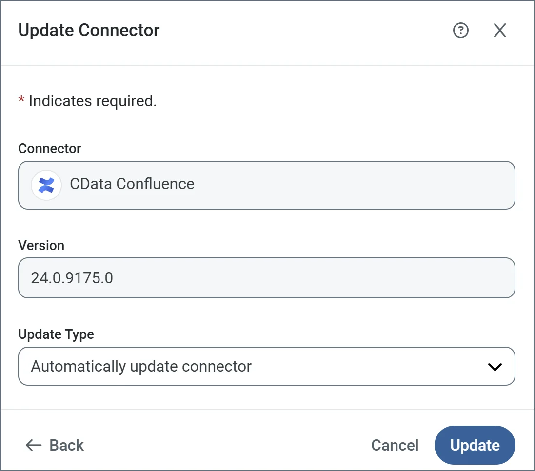 Update connector pane via download