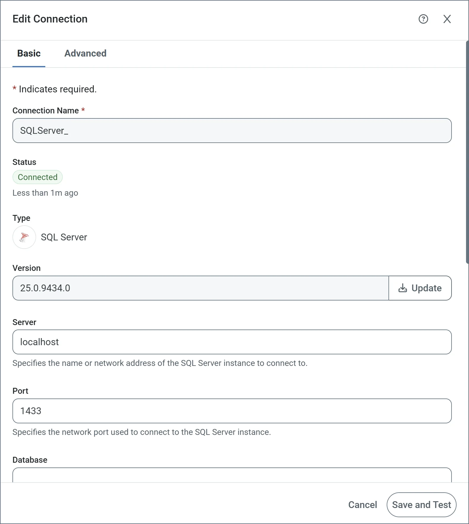 Update connector pane via edit