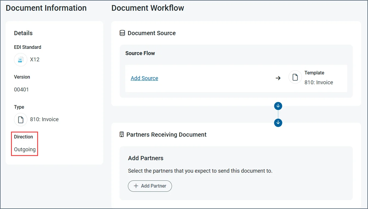 Document workflow page