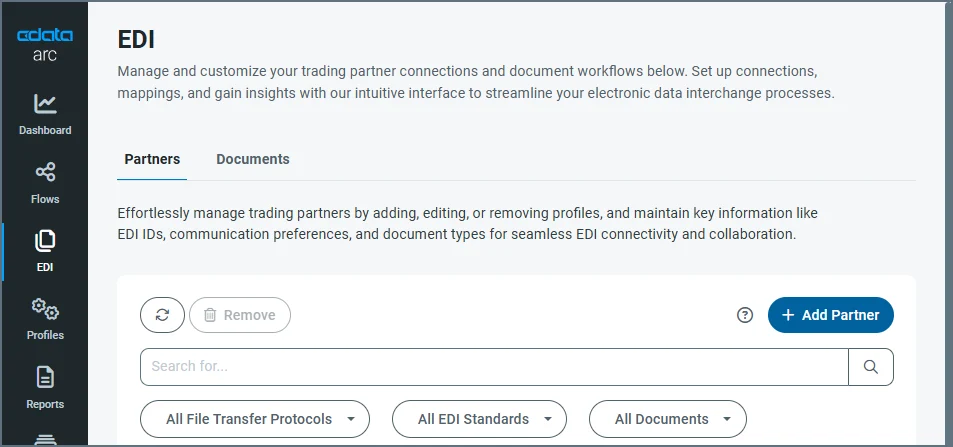 EDI TPMC landing page