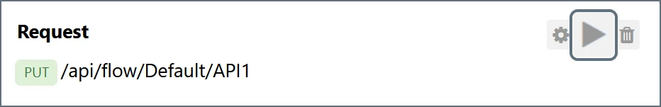 Opening the Flow API testing pane