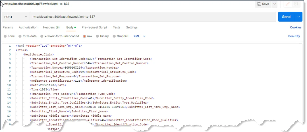 Copy and paste the Content-Type path in Postman