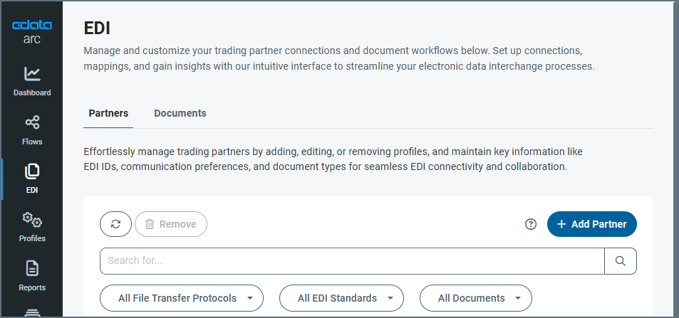 EDI TPMC landing page