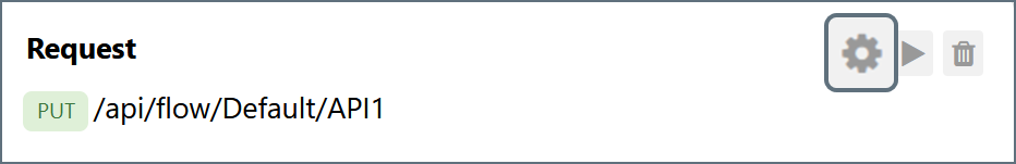 Opening the Flow API settings pane