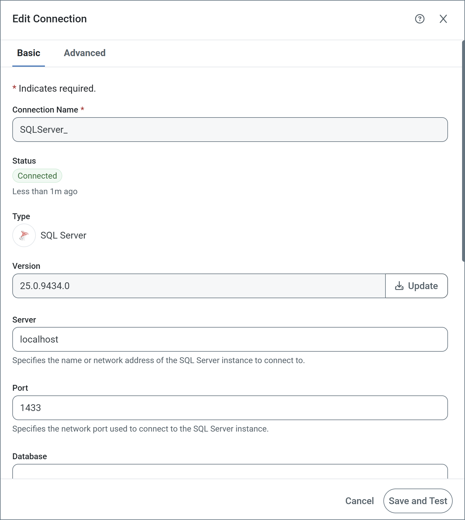 Update connector pane via edit