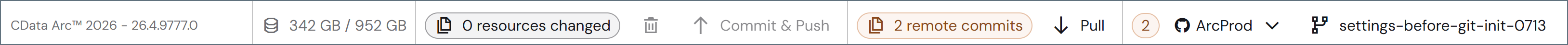 Pull remote commits preview