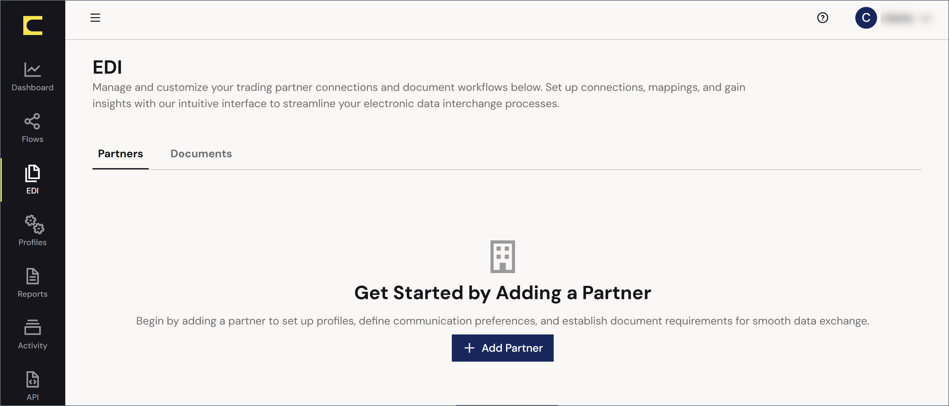 EDI TPMC landing page