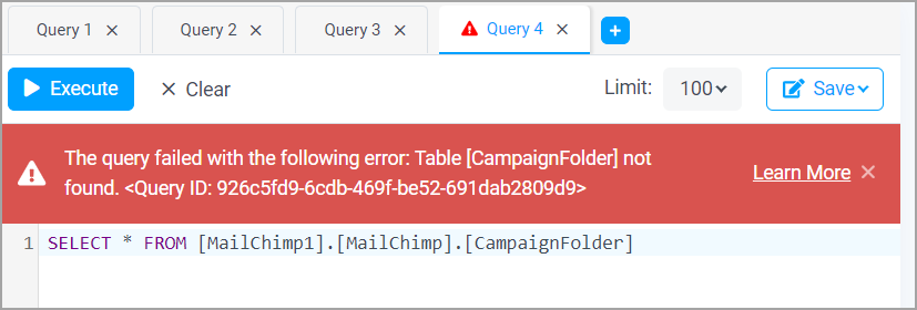 Query error