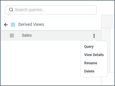 Query derived view