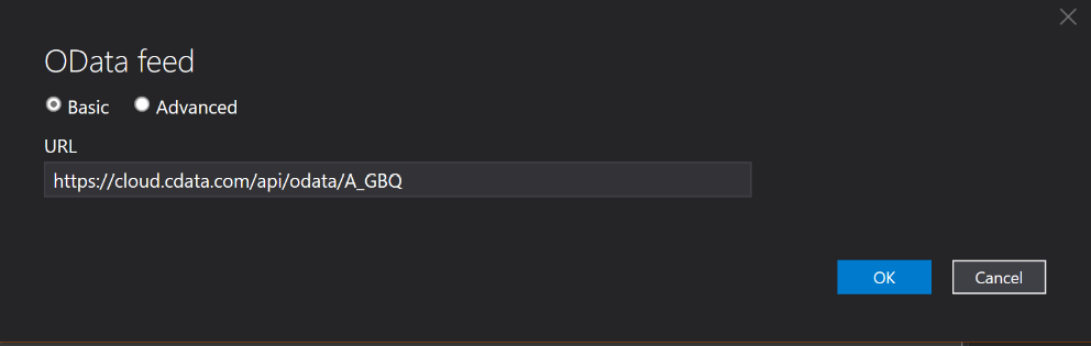 Azure Analysis OData URL
