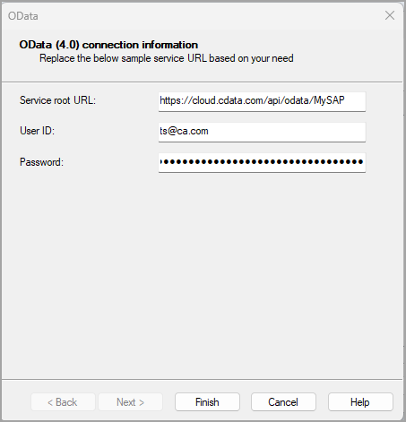 Crystal Reports OData