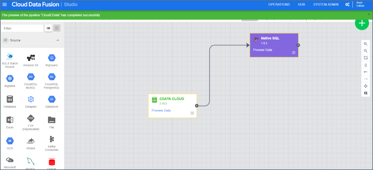 Google Data Fusion client 04