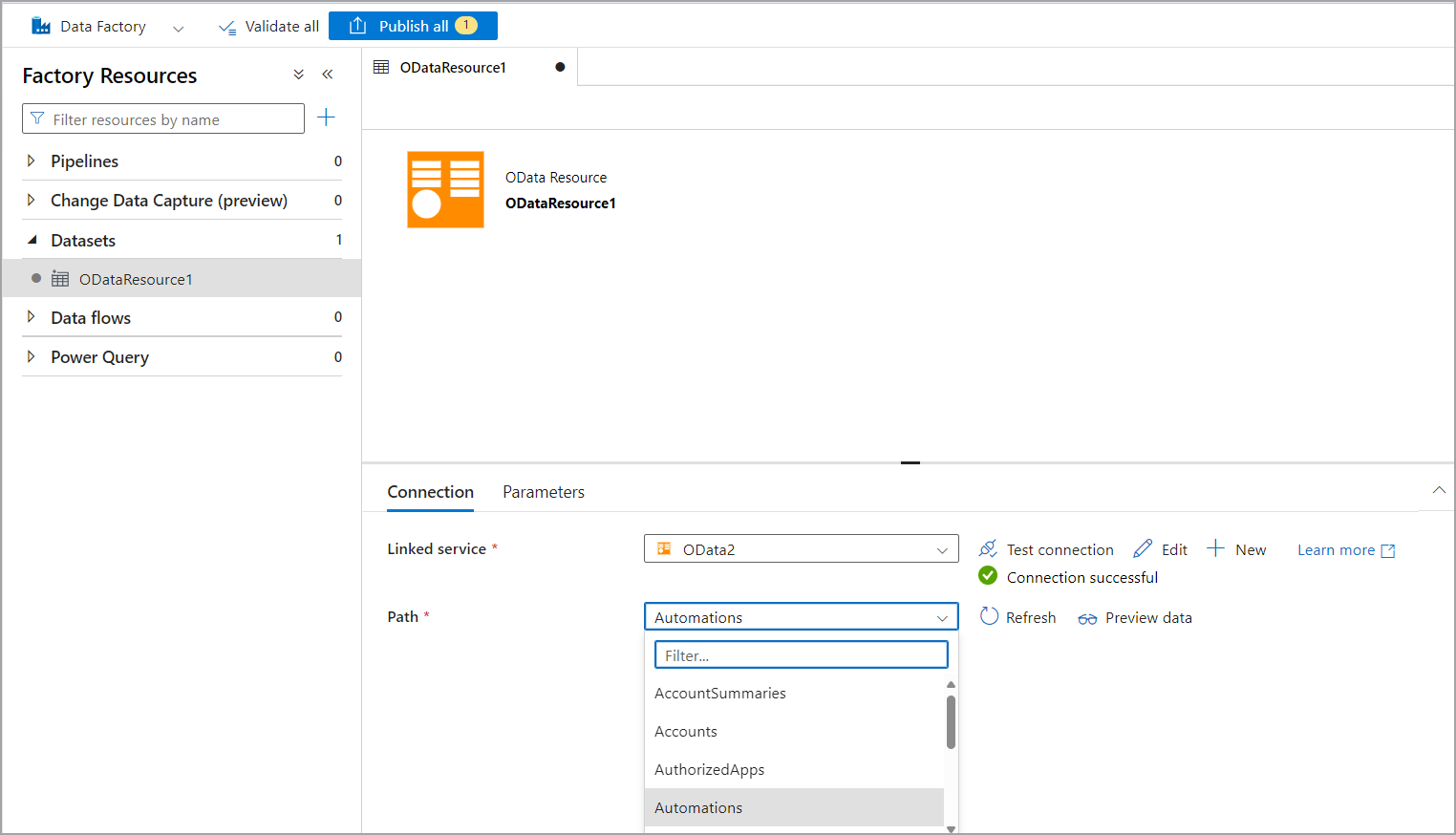 ADF client preview data
