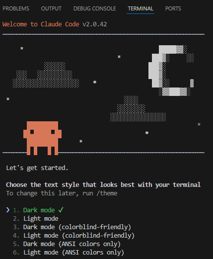 Claude Code welcome screen