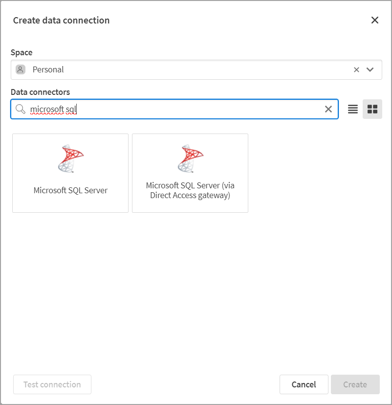 Qlik create SQL Server