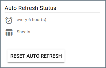 Sheets auto refresh