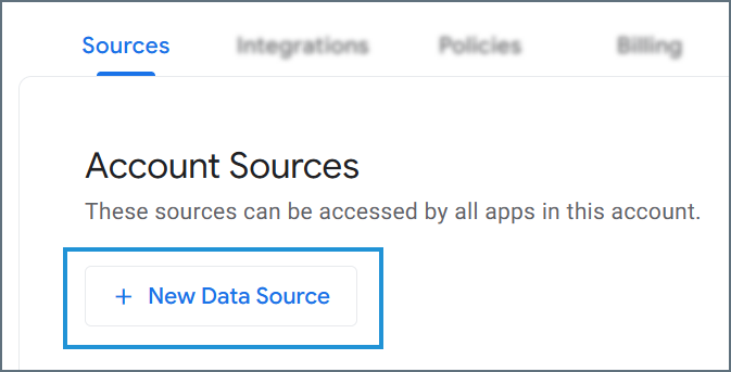 AppSheet new source