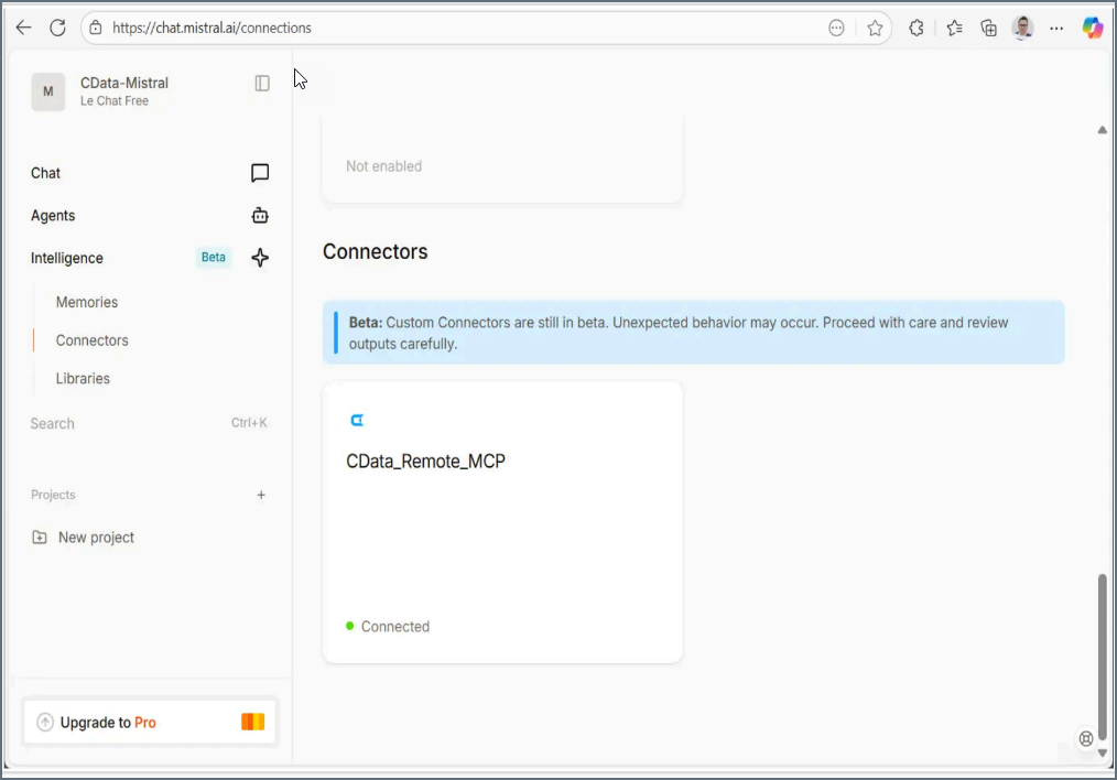 Mistral client new connector