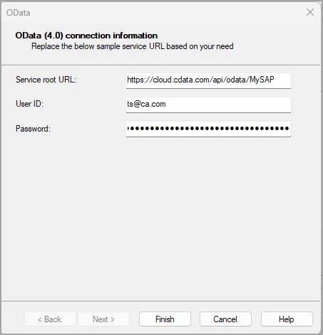 Crystal Reports OData