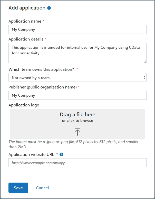 Blackbaud add application