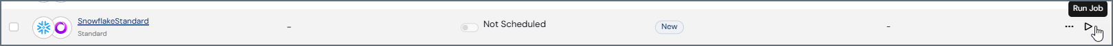 Run Job icon on the Jobs page