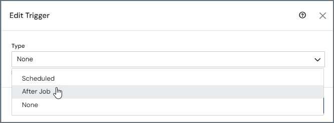 Edit Trigger dialog box