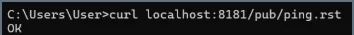 Successful healthcheck response