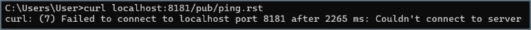 Connection error response