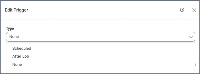 Edit Trigger dialog box