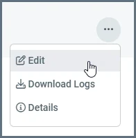 Transformation history options menu