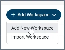Add Workspace menu