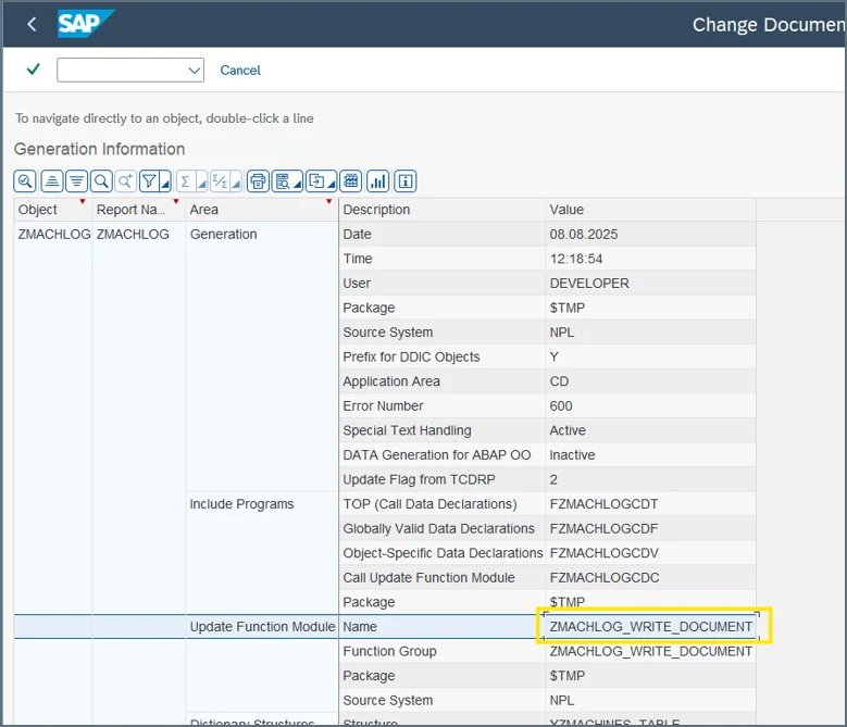 Function group name in transaction SE37