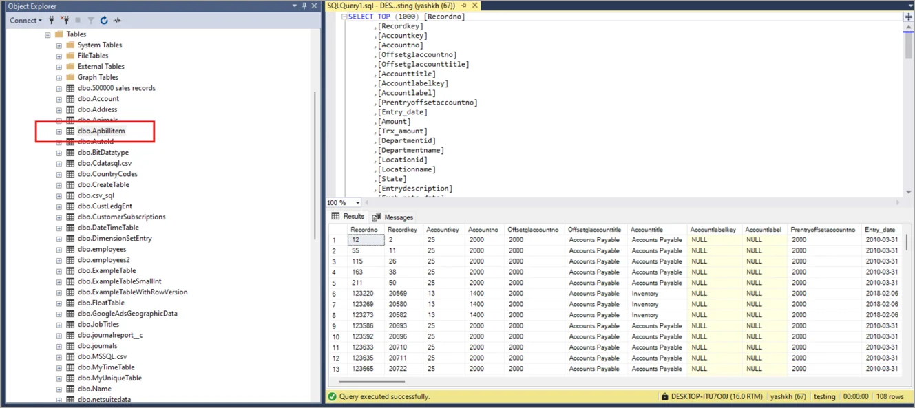 Fabric Client Query Editor