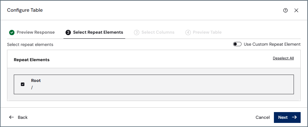Repeat elements