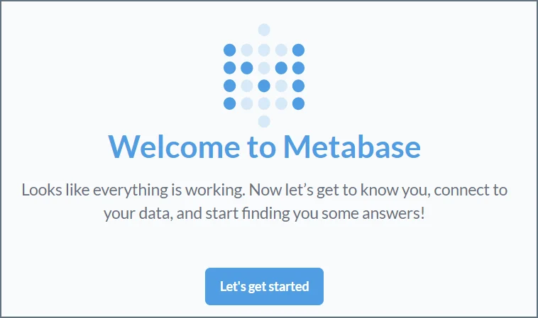Metabase Client Welcome