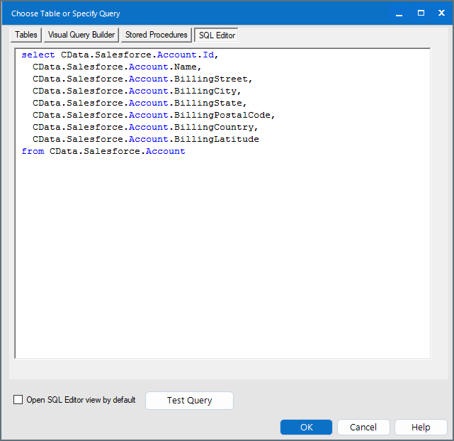 Alteryx SQL Editor