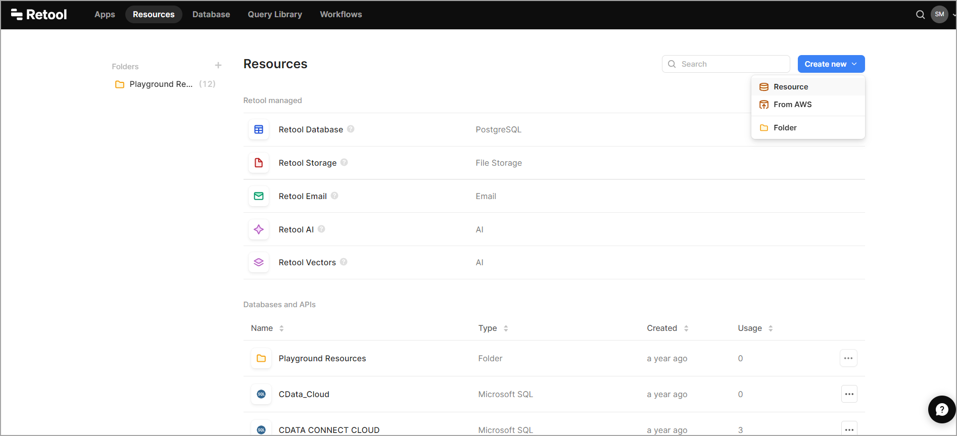 Retool client create new