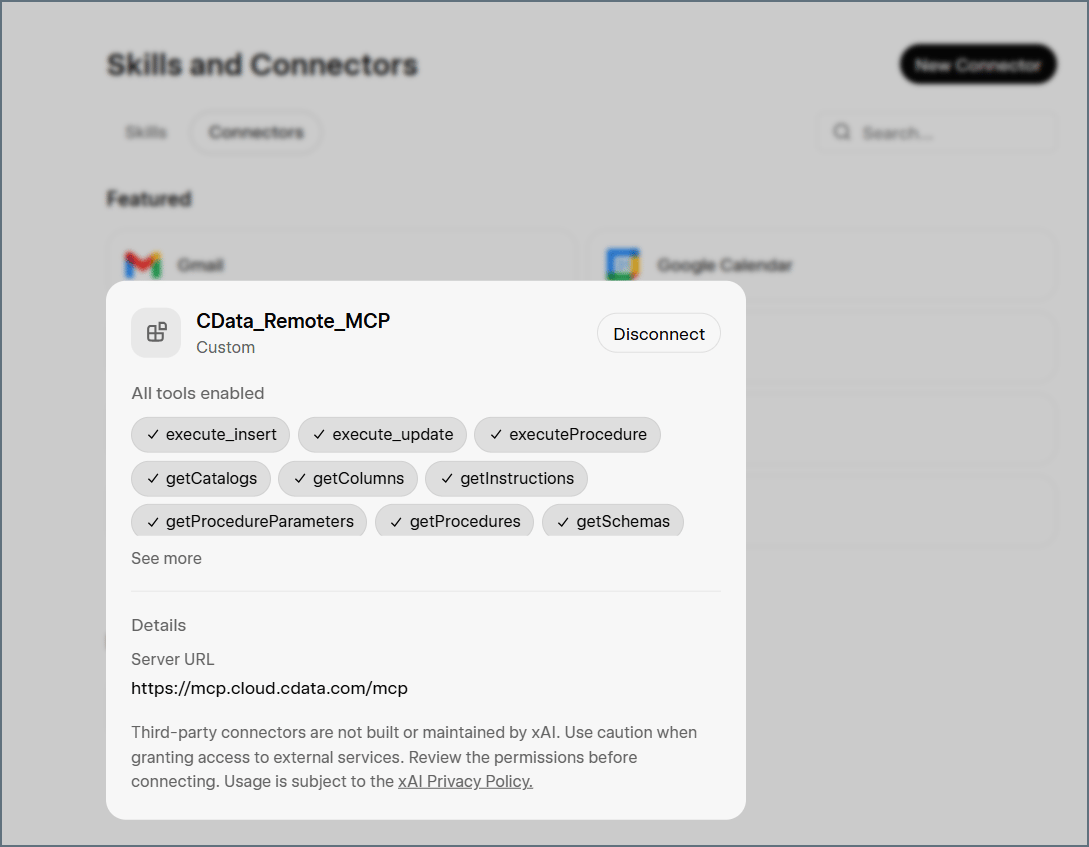 Grok New Connector