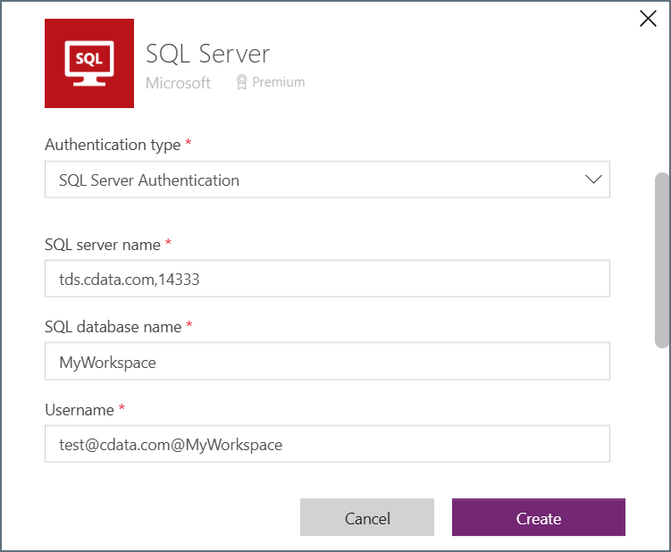 Power Apps workspace