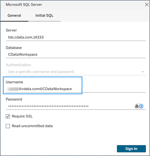 Tableau Cloud Workspace