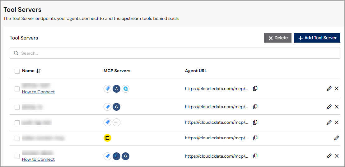 MCP Gateway Tool Servers