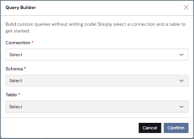 Query builder dialog