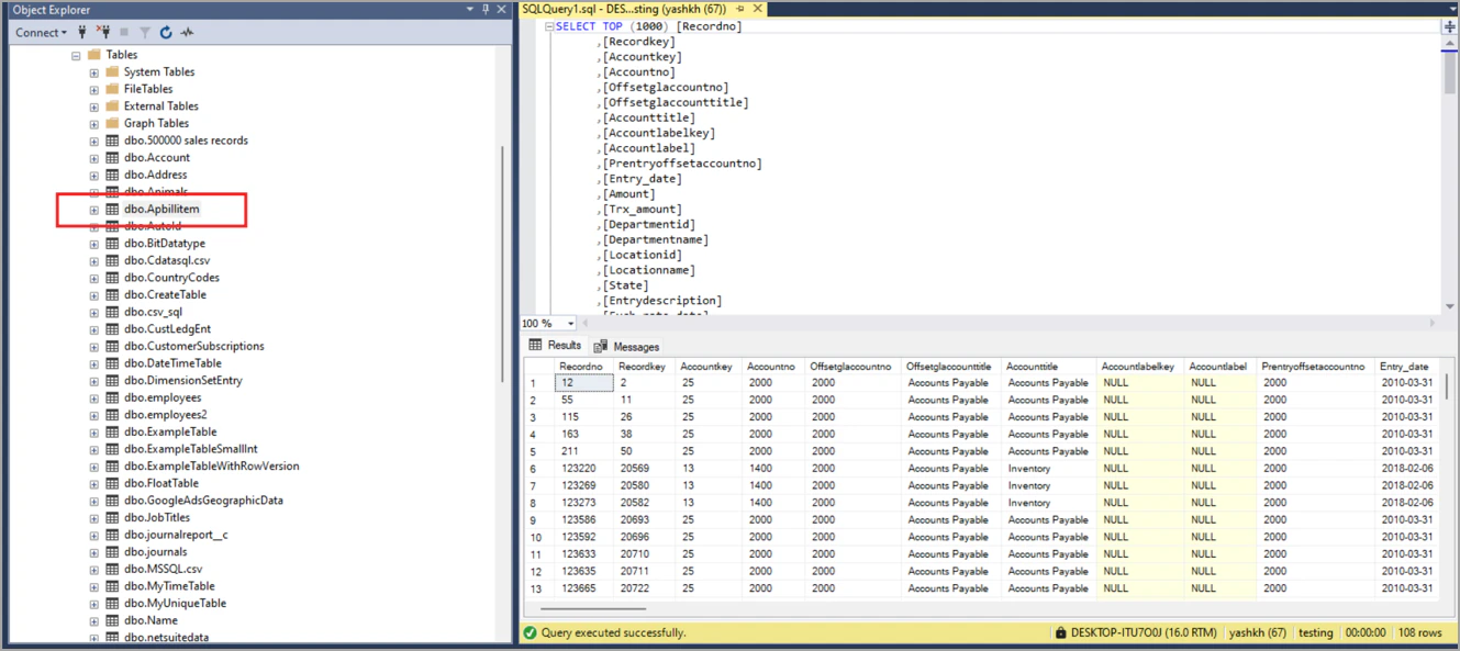 Fabric Client Query Editor