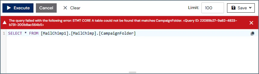 Query error